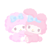 Fluffy My Melody & MY SWEET PIANO Plushie XL