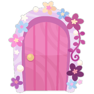 Berry Pink Elf Cottage Door