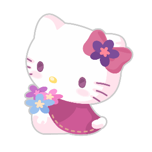 Forest Bloom Hello Kitty Plushie L