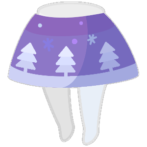 Snowy Noel Night Skirt