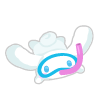 Scuba Diving Cinnamoroll Plushie M