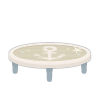 Light Gray Anchor Patterned Table