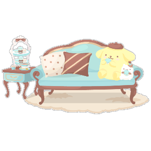 Pompompurin Minty Teatime Setee