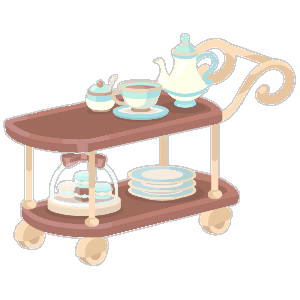 Chocolate Mint Teatime Trolley