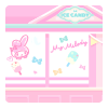 Pinky♡Ice Cream Candy Shop Wall