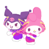 Dancing My Melody & Kuromi Plushie M