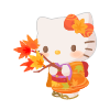 Entranced by Autumn Beauty Hello Kitty Plushie L