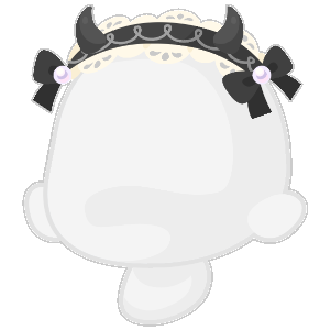 Milky Devil Hairpiece