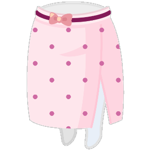 Dimmed Down Strawberry Dot Skirt