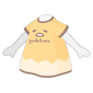 Orange Gudetama Long T-shirt