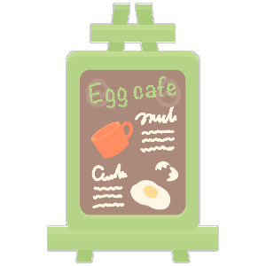 Cozy Yolks Cafe Placard