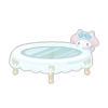 Kitten My Melody's Glass Table