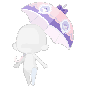 Candy Unicorn Umbrella