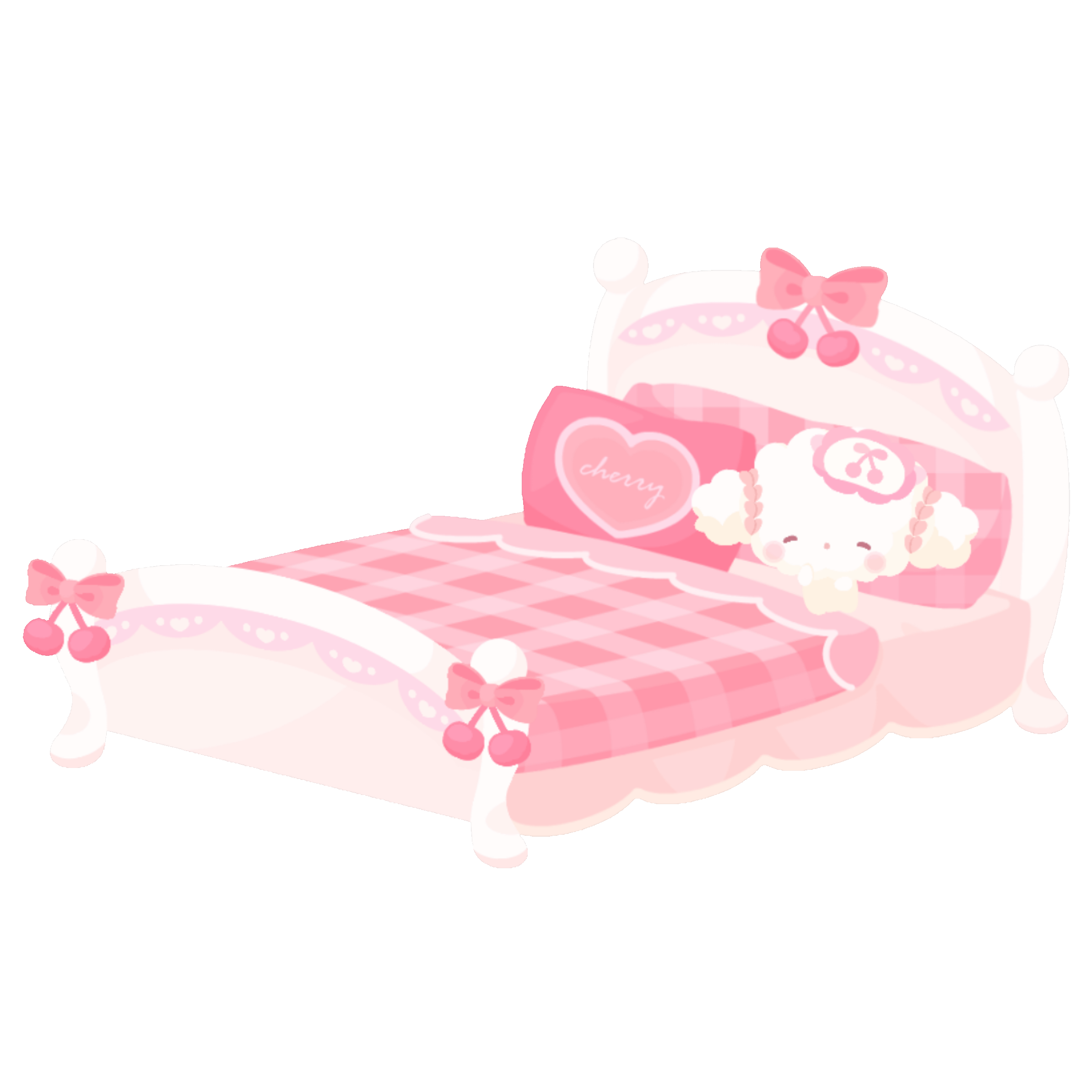 Sleepy Cogimyun Cherry Gingham Bed