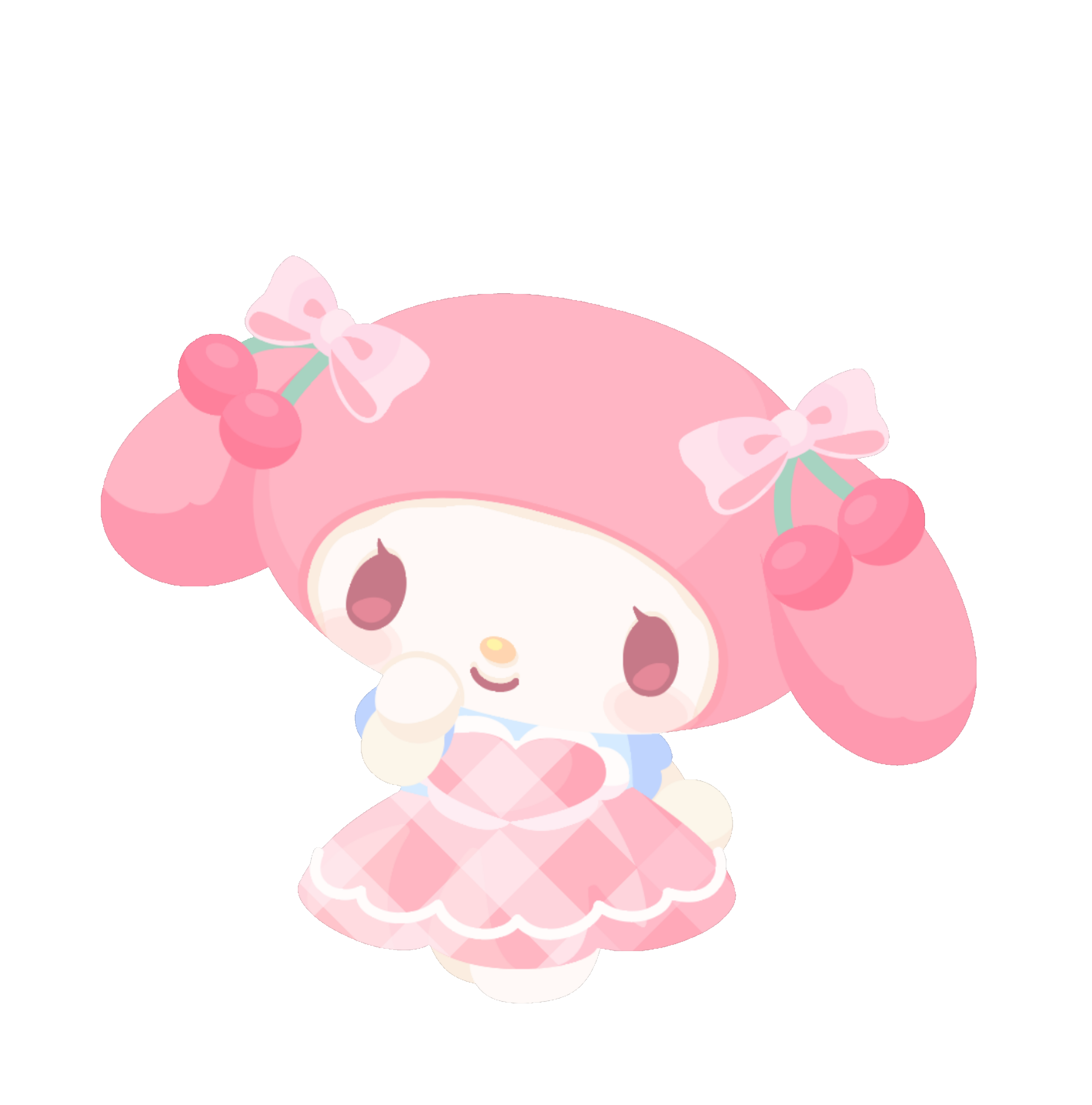 Cherry Gingham My Melody Plushie M