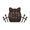 Cat Eared Iron Door