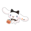 Excited Black Cat Cinnamoroll Plushie M