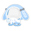 Together with Cinnamoroll♪ Sky Blue Poncho