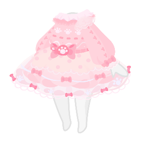 Marshmallow Frilly Pink Kitty Dress