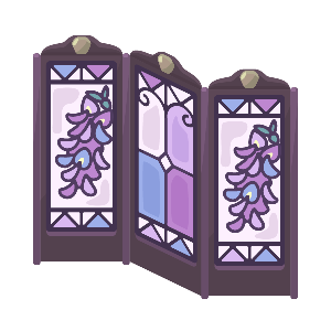 Wisteria Stained Glass Partition