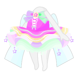 Neon Kawaii Floofy Tutu