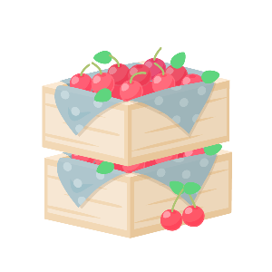 Cherry Crate Door