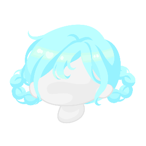 Aqua Mochi Donut Bun Hair