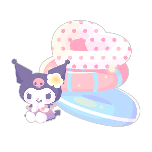 Kuromi with Floaties Door