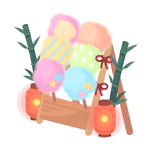 Festive Cotton Candy Flower