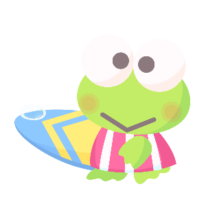 Wipeout Keroppi Plushie S