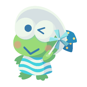 Dazzling Keroppi Plushie L