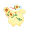 Sunflower Pompompurin Plushie L