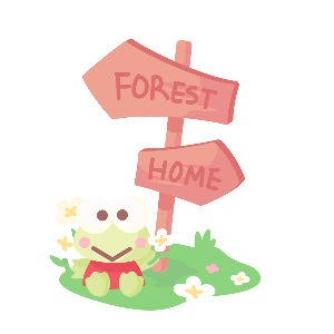 Keroppi & Forest Signpost