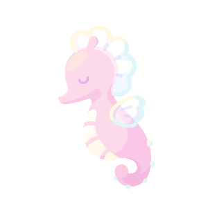 Sunny Coral Seahorse