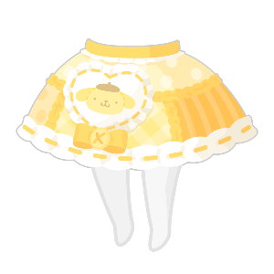 Handsewn Pompompurin Patchwork Skirt