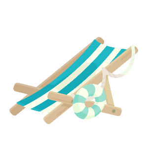 Nautical Stripe Deck Chair