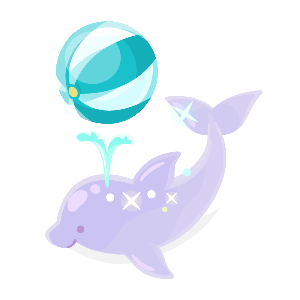 Playful Beach Ball Porpoise