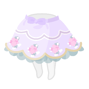 Violet Tea Party Skirt