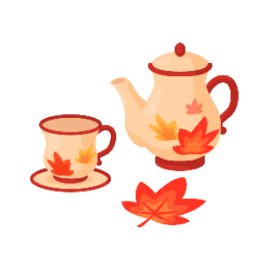 Warm Maple Tea Set