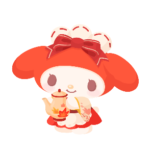 Autumn Tea Serving My Melody Plushie L