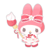 Scrumptious Strawberry My Melody Plushie XL