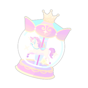 Unicorn Carousel Snow Globe