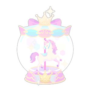 Candyfloss Unicorn Snow Globe Flower