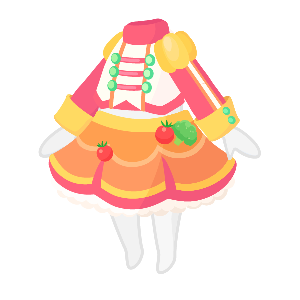 Cheerful Veggie Rainbow Marching Dress