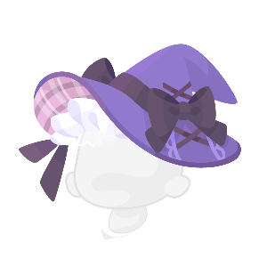 Kawaii Kuromi Witch Hat