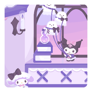 Kuromi's Enchanted Ghost World Wall