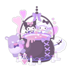 Kuromi's Enchanted Bubbling Cauldron