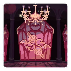 The Count's Crimson Mansion Wall