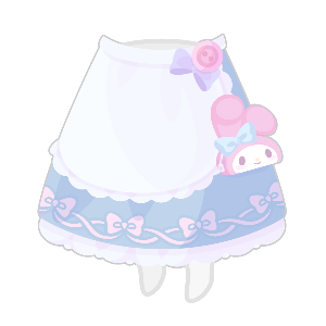 My Melody Pouch Atelier Long Skirt