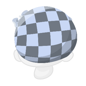 Goth Metal Checkerboard Beret